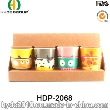 Cute Design BPA Free Plastic Bamboo Fiber Cup (HDP-2068)